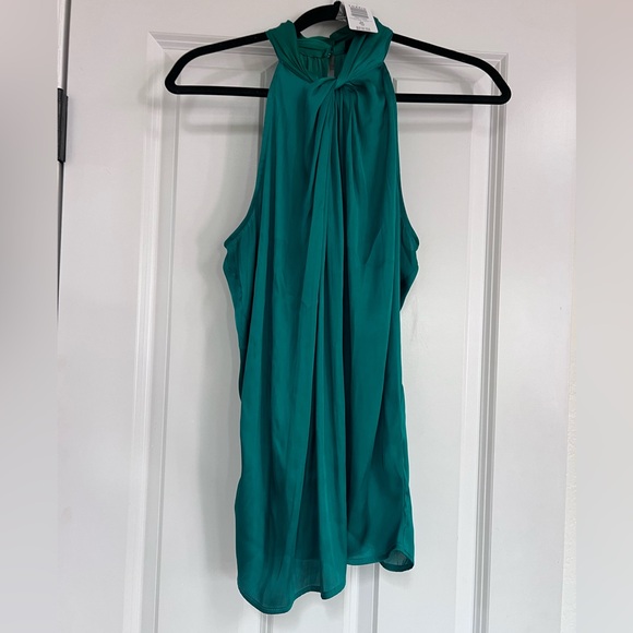 Torrid Satin Knot Front High Neck Tank - Picture 6 of 9